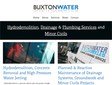 Tablet Screenshot of buxtons-water.co.uk